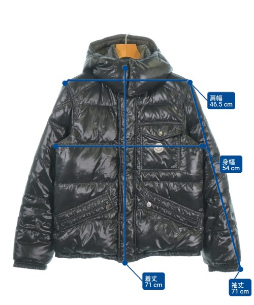 MONCLER（モンクレール）ダウンジャケット/ダウンベスト 黒 サイズ:2(M位) メンズ/2200716565024