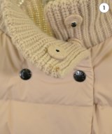 MONCLER（モンクレール）ダウンジャケット/ダウンベスト ベージュ サイズ:M レディース/2200721220536