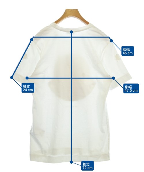 MONCLER GENIUS（モンクレールジーニアス）Tシャツ・カットソー 白 サイズ:S メンズ/2200723347064