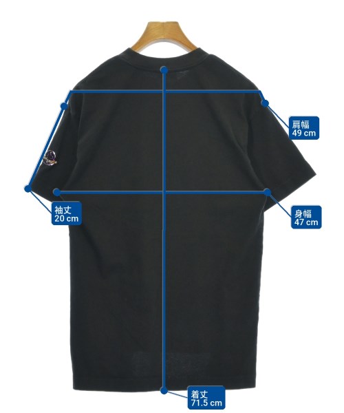 MONCLER GENIUS（モンクレールジーニアス）Tシャツ・カットソー 黒 サイズ:M メンズ/2200723347088