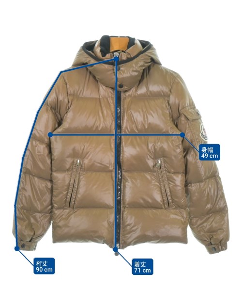 MONCLER（モンクレール）ダウンジャケット/ダウンベスト 茶 サイズ:0(XS位) メンズ/2200719017018