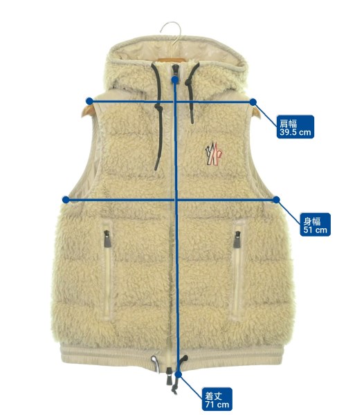 MONCLER GRENOBLE（モンクレールグルノーブル）ダウンジャケット/ダウンベスト ベージュ サイズ:L メンズ/2200724144020