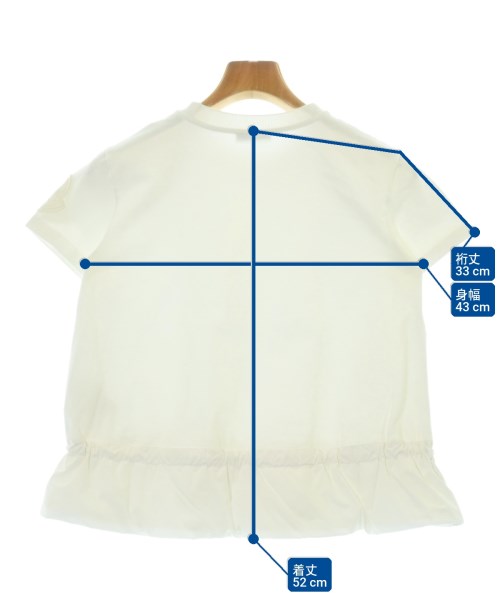 MONCLER（モンクレール）Tシャツ・カットソー 白 サイズ:XS レディース/2200720671155