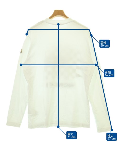 MONCLER（モンクレール）Tシャツ・カットソー 白 サイズ:L メンズ/2200725937041
