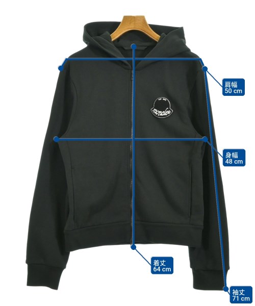MONCLER（モンクレール）パーカー 黒 サイズ:L メンズ/2200726467059