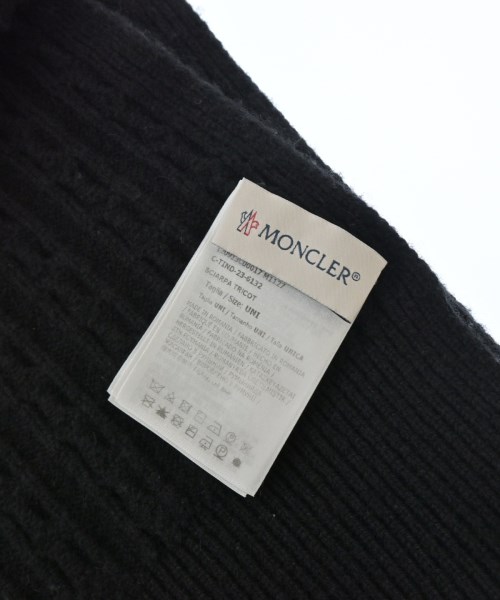MONCLER（モンクレール）マフラー 黒 サイズ:- メンズ/2200729104265