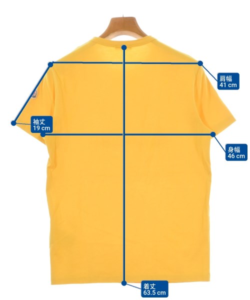 MONCLER（モンクレール）Tシャツ・カットソー 黄 サイズ:S メンズ/2200682431019