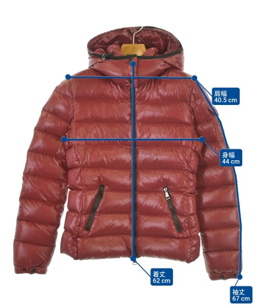 MONCLER（モンクレール）ダウンジャケット/ダウンベスト 赤 サイズ:00(XXS位) レディース/2200682335034