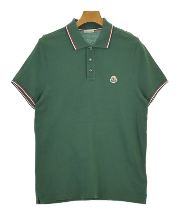 K。MONCLER グリーン ポロシャツ MONCLER（モンクレール）ポロシャツ 緑 サイズ:M メンズ/2200676612172