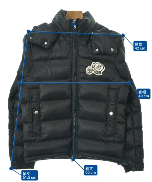 MONCLER（モンクレール）ダウンジャケット/ダウンベスト 黒 サイズ:0(XS位) メンズ/2200683679014