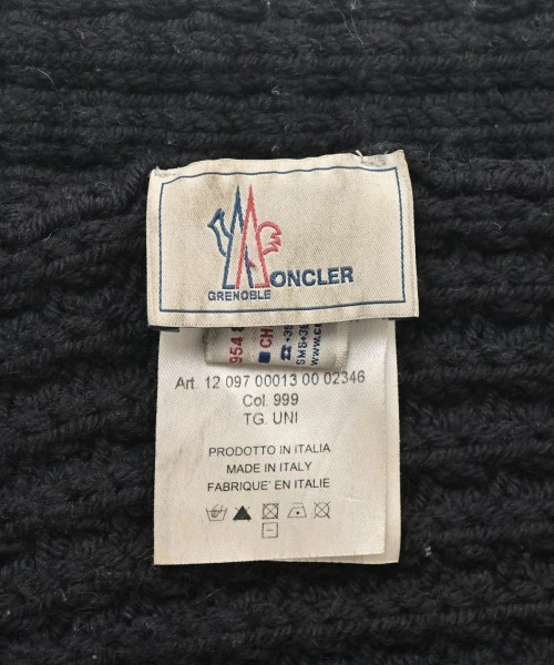 MONCLER GRENOBLE（モンクレールグルノーブル）マフラー 黒 サイズ:- メンズ/2200681968578
