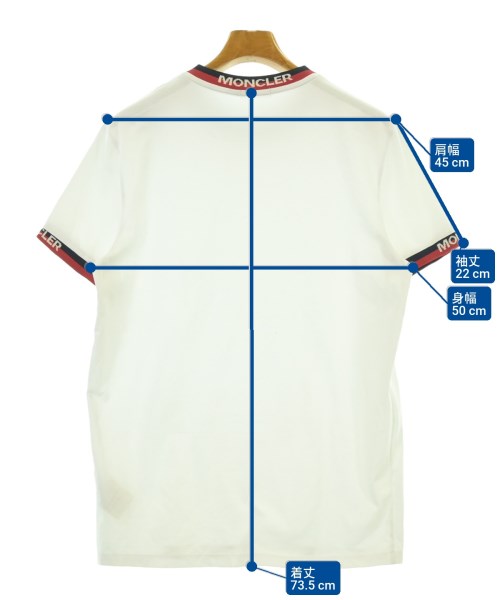 MONCLER（モンクレール）Tシャツ・カットソー 白 サイズ:M メンズ/2200686628088