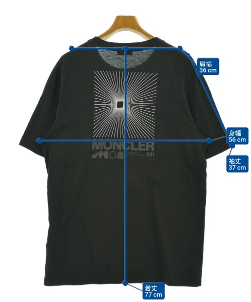 MONCLER（モンクレール）Tシャツ・カットソー 黒 サイズ:M メンズ/2200685150061