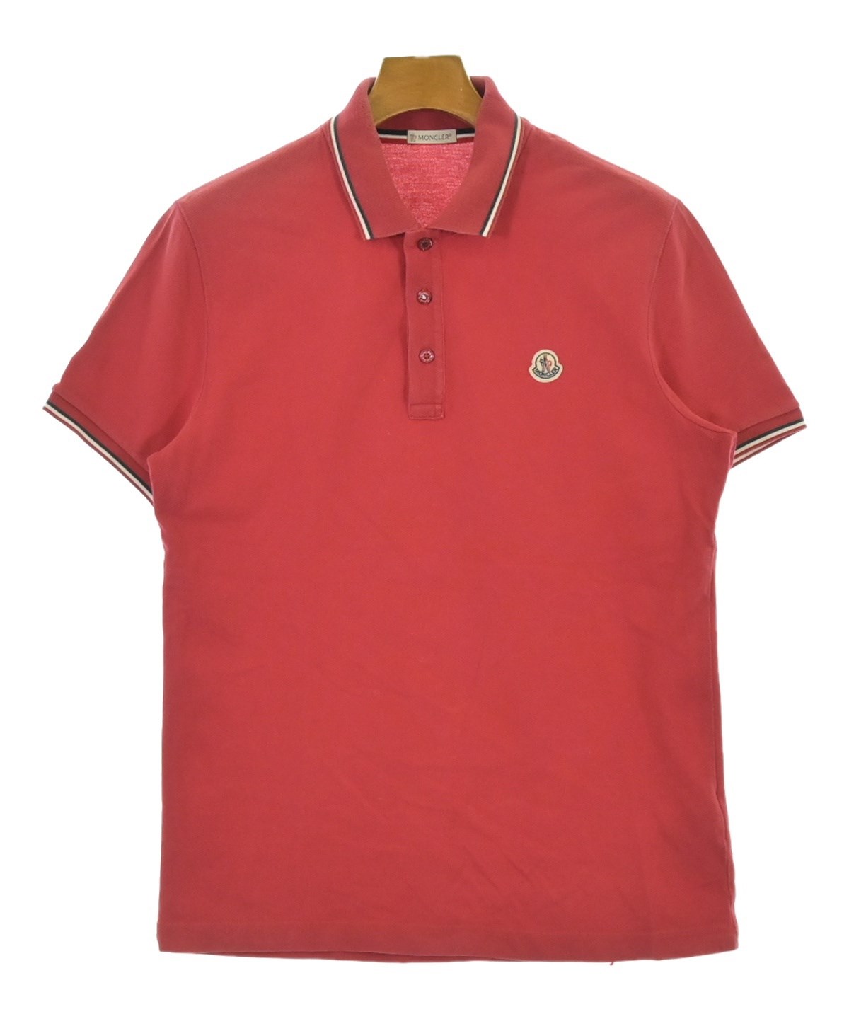 MONCLER ポロシャツ Mサイズ MONCLER（モンクレール）ポロシャツ 赤 サイズ:M メンズ/2200685150092