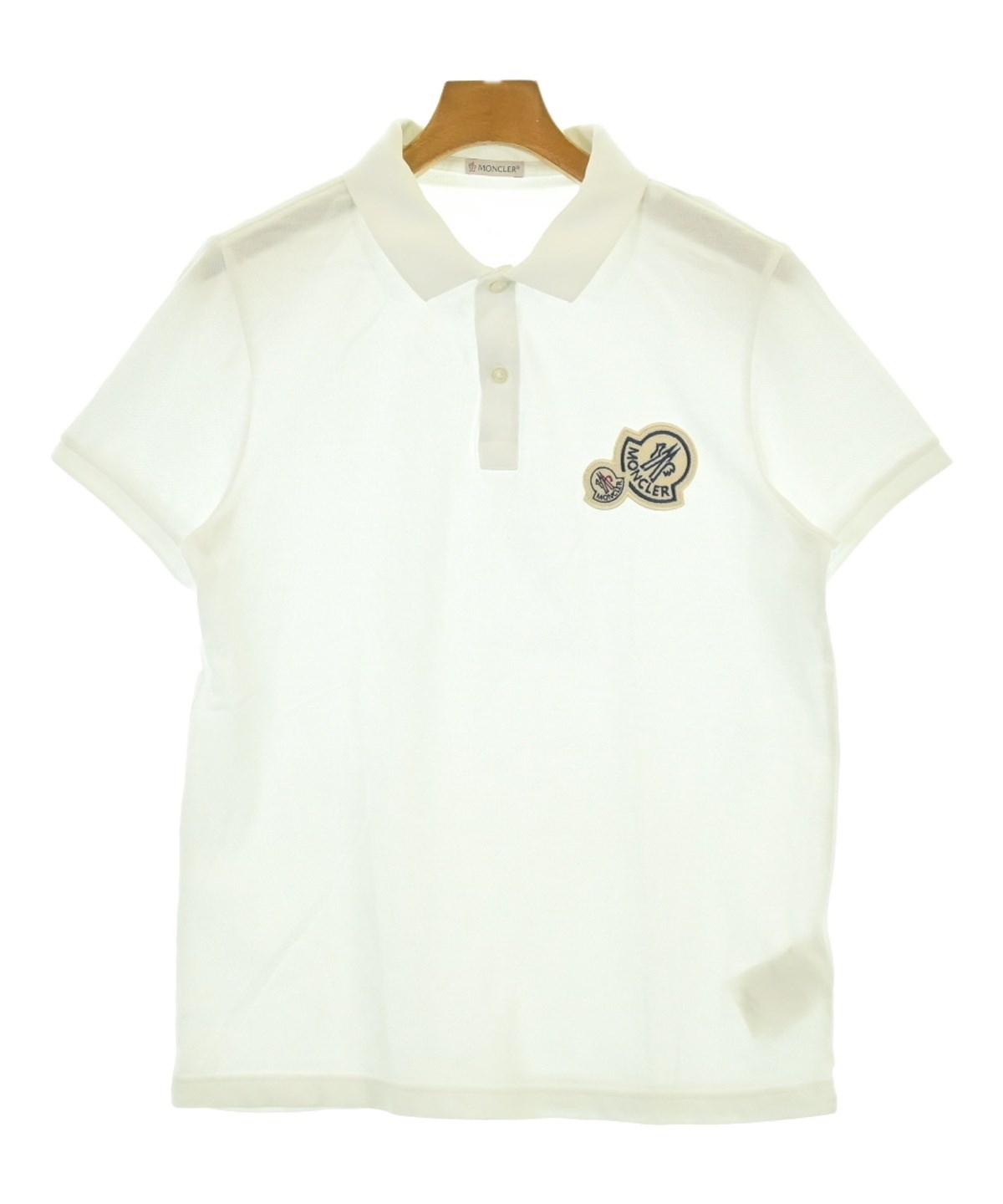 MONCLER(モンクレール)ポロシャツ 白 サイズ:M メンズ/2200685150108 MONCLER(モンクレール)ポロシャツ 白 サイズ:M メンズ/2200685150108