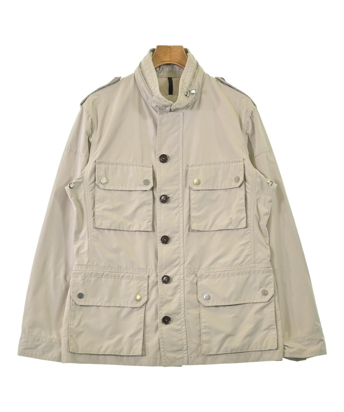 MONCLER（モンクレール）ブルゾン ベージュ サイズ:3(L位) メンズ 