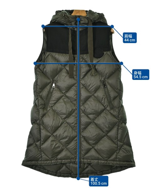 MONCLER（モンクレール）ダウンコート カーキ サイズ:0(XS位) レディース/2200684199016