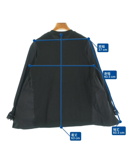 MONCLER（モンクレール）Tシャツ・カットソー 黒 サイズ:S レディース/2200691523026