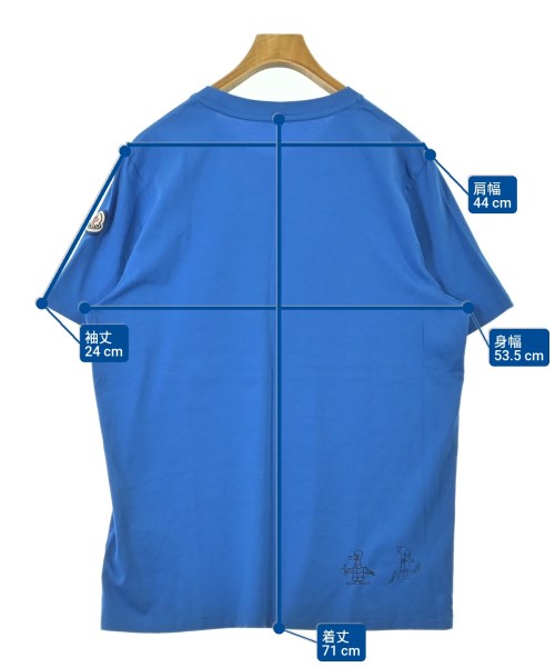 MONCLER（モンクレール）Tシャツ・カットソー 青 サイズ:M メンズ/2200687078387