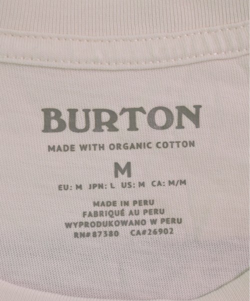 BURTON（バートン）Tシャツ・カットソー 白 サイズ:M メンズ/2200475316066