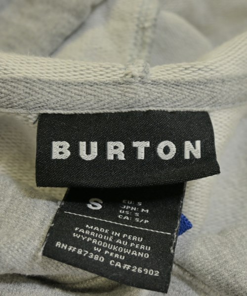 BURTON（バートン）パーカー グレー サイズ:S メンズ/2200673600011
