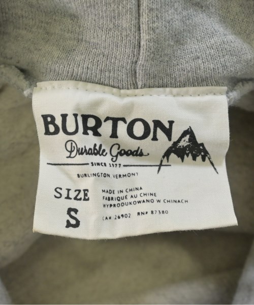 BURTON（バートン）パーカー グレー サイズ:S レディース/2200674442023