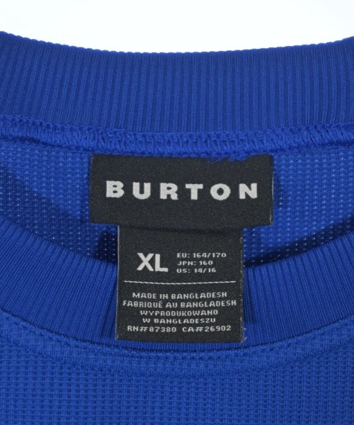 BURTON（バートン）Tシャツ・カットソー 青 サイズ:XL レディース/2200700707072