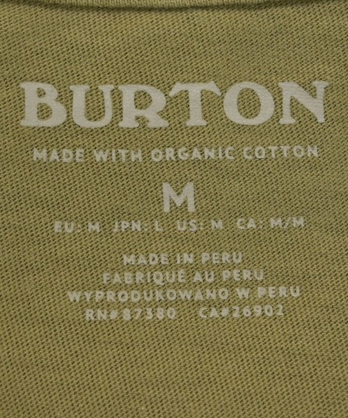 BURTON（バートン）Tシャツ・カットソー カーキ サイズ:M メンズ/2200691470054