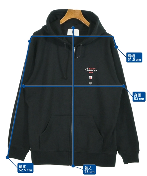 SEQUEL（シークエル）パーカー 黒 サイズ:L メンズ/2200628040046