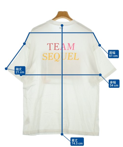 SEQUEL（シークエル）Tシャツ・カットソー 白 サイズ:XL メンズ/2200611435040