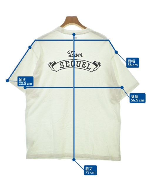 SEQUEL（シークエル）Tシャツ・カットソー 白 サイズ:3(L位) メンズ/2200681279094