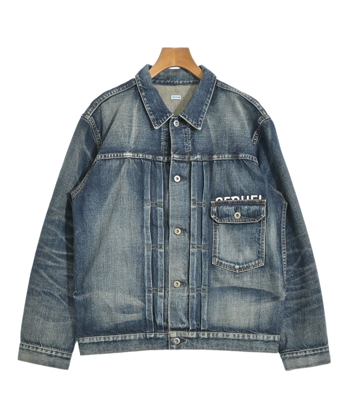 SEQUEL（シークエル）デニムジャケット 紺 サイズ:L メンズ