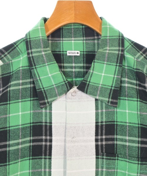 SEQUEL（シークエル）カジュアルシャツ 緑 サイズ:M メンズ/2200670056071