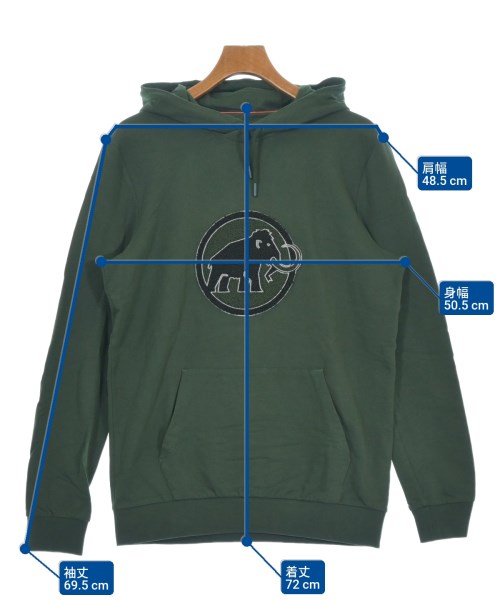 MAMMUT（マムート）パーカー 緑 サイズ:M メンズ/2200636185012