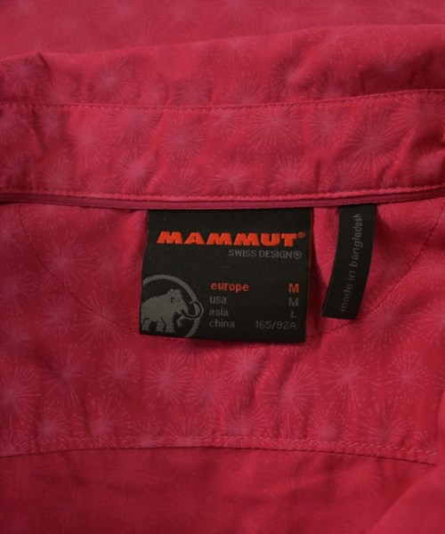 MAMMUT（マムート）カジュアルシャツ ピンク サイズ:M レディース/2200653444536