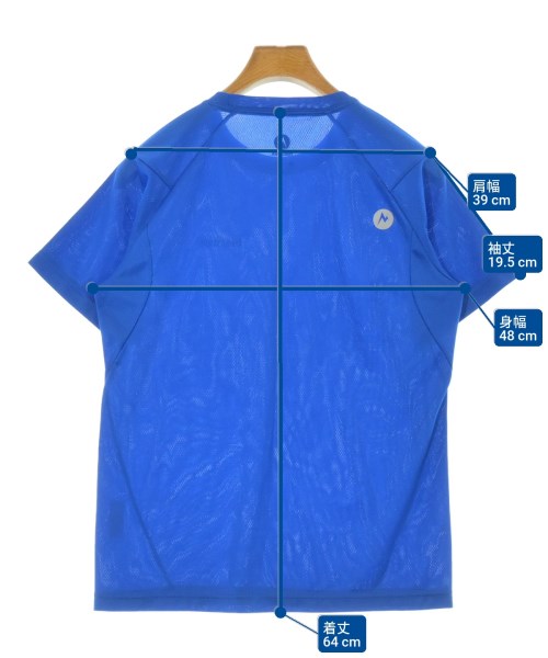 Marmot（マーモット）Tシャツ・カットソー 青 サイズ:M メンズ/2200684814605