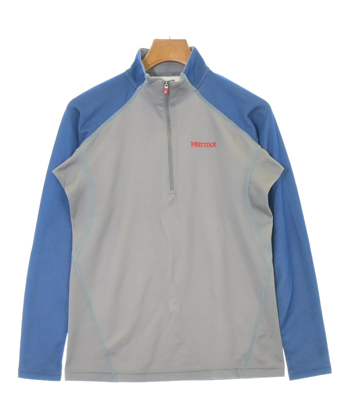 マーモットMarmot　大きいLサイズ スキーウェア上下 青 グレー　ヒートナビ Marmot（マーモット）Tシャツ・カットソー グレー サイズ:M メンズ
