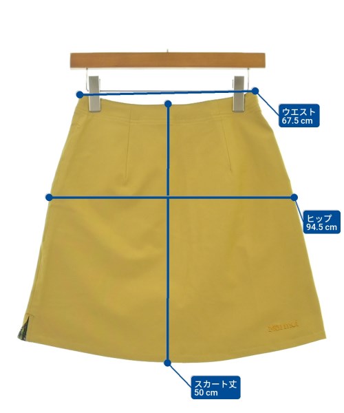 Marmot（マーモット）ミニスカート 黄 サイズ:S レディース/2200647735046