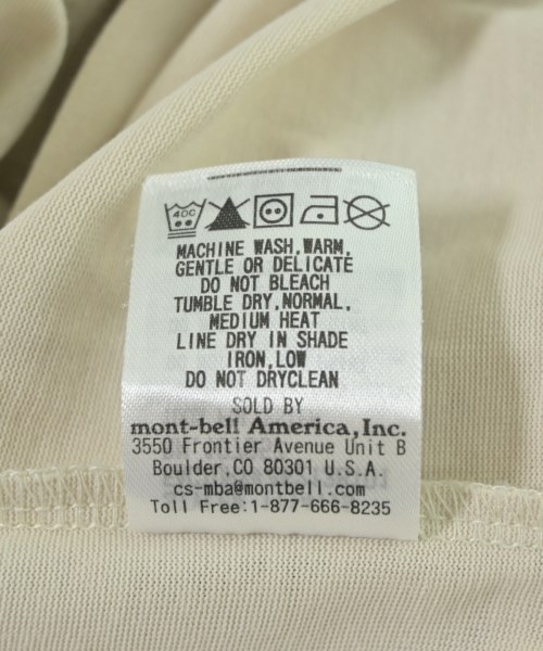 mont-bell（モンベル）Tシャツ・カットソー ベージュ サイズ:M レディース/2200721112497