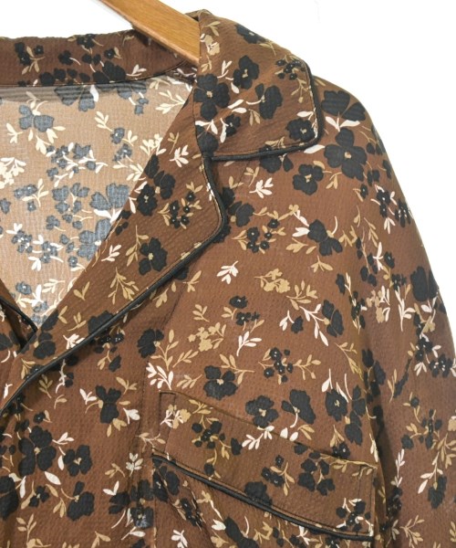 MACPHEE（マカフィー）カジュアルシャツ 茶 サイズ:36(M位) レディース/2200618903023