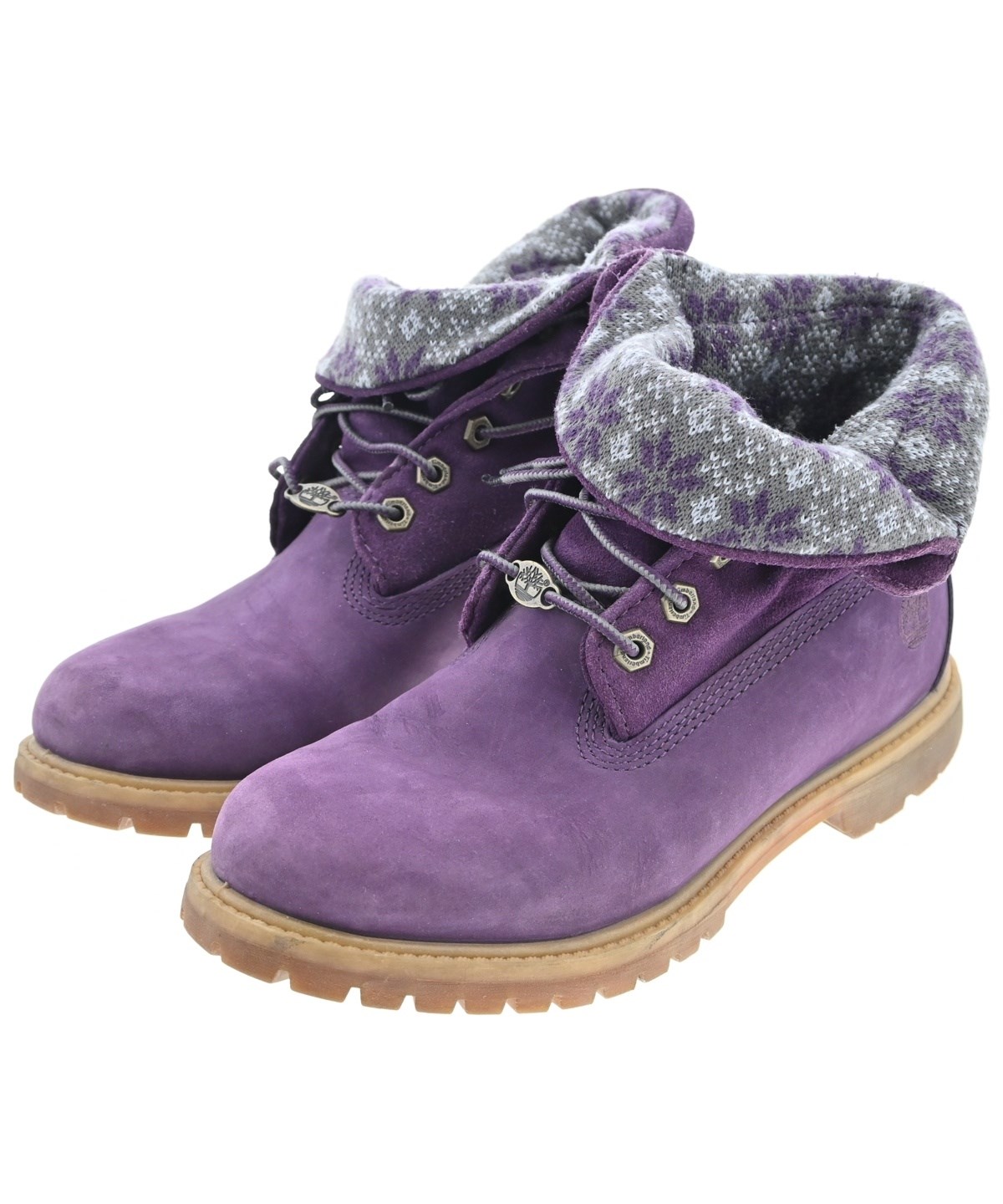 Timber Land（ティンバーランド）ブーツ 紫 サイズ:24.5cm レディース