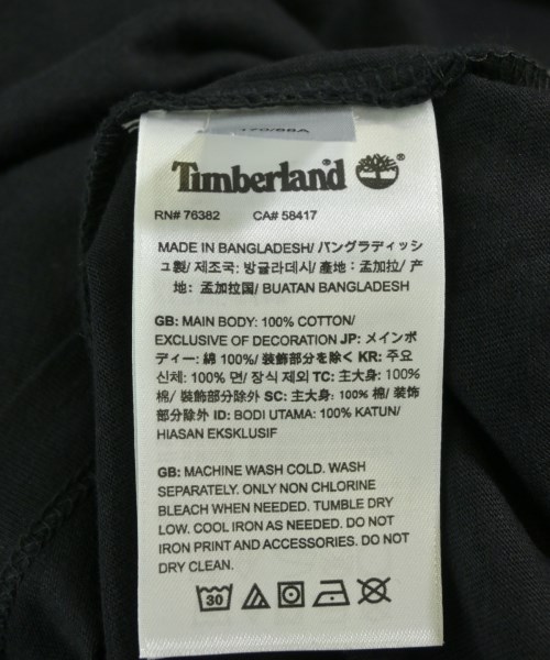 Timber Land（ティンバーランド）Tシャツ・カットソー 黒 サイズ:S メンズ/2200714941158