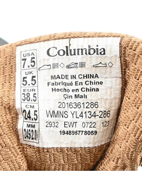 Columbia（コロンビア）スニーカー 茶 サイズ:24.5cm レディース/2200632077014