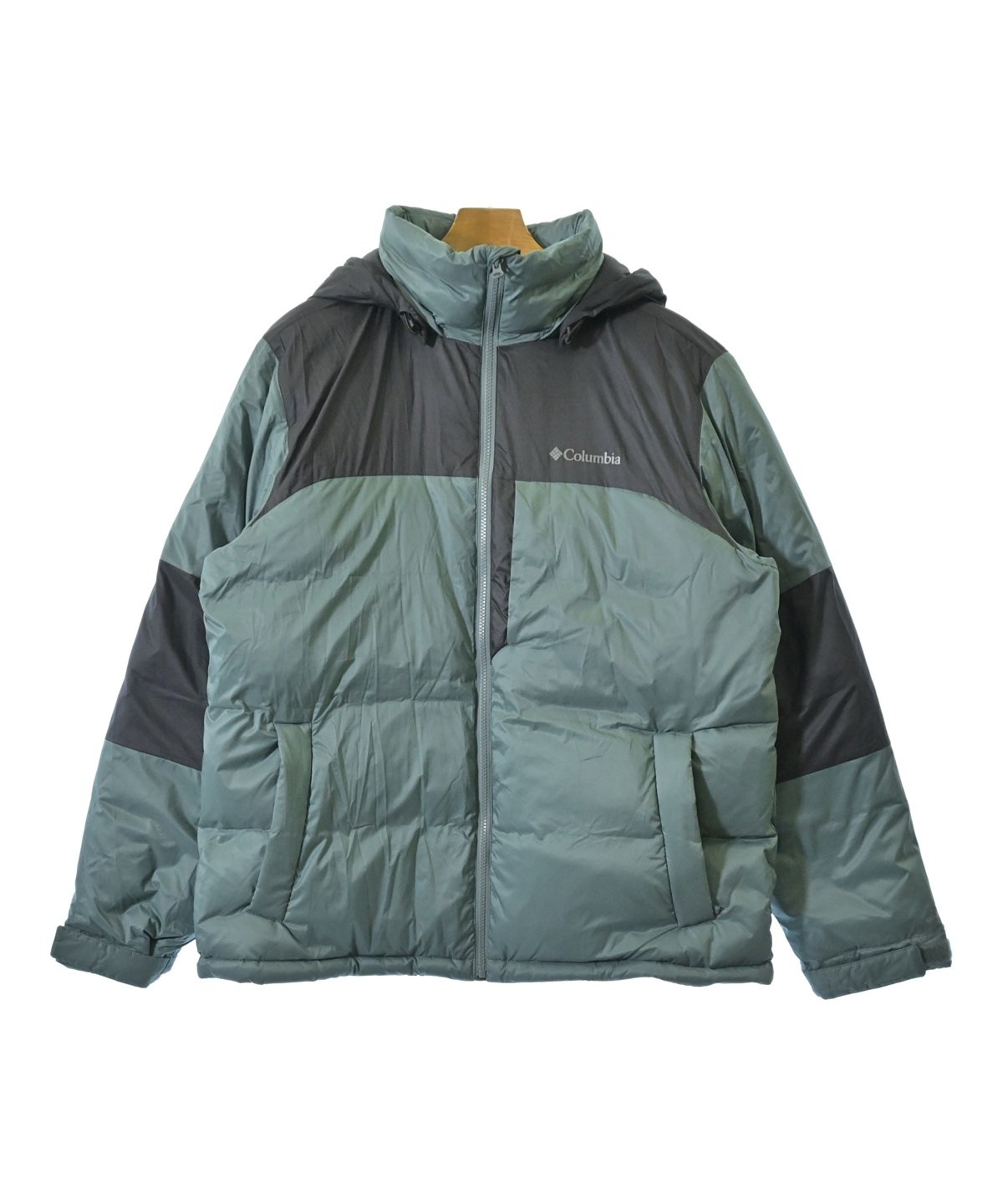 Columbia（コロンビア）ダウンジャケット/ダウンベスト 緑 サイズ:L
