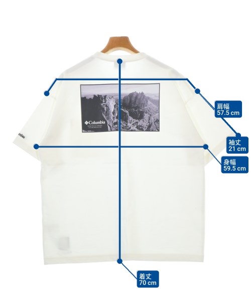 Columbia（コロンビア）Tシャツ・カットソー 白 サイズ:M メンズ/2200678308103