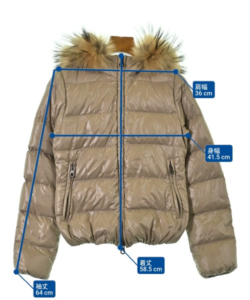 DUVETICA（デュベティカ）ダウンジャケット/ダウンベスト ベージュ サイズ:36(XS位) レディース/2200612158016