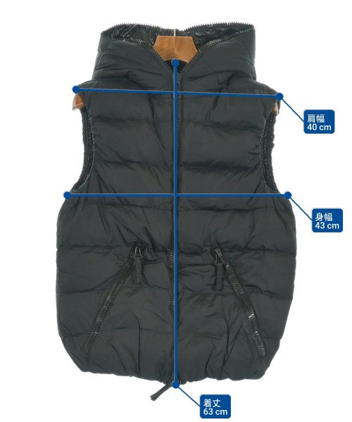 DUVETICA（デュベティカ）ダウンジャケット/ダウンベスト 黒 サイズ:44(S位) メンズ/2200611931146