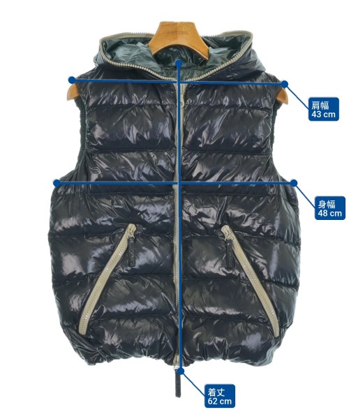 DUVETICA（デュベティカ）ダウンジャケット/ダウンベスト 紺 サイズ:48(L位) メンズ/2200654757192