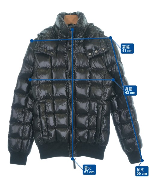 AKM（エーケーエム）ダウンジャケット/ダウンベスト 黒 サイズ:L メンズ/2200649339037