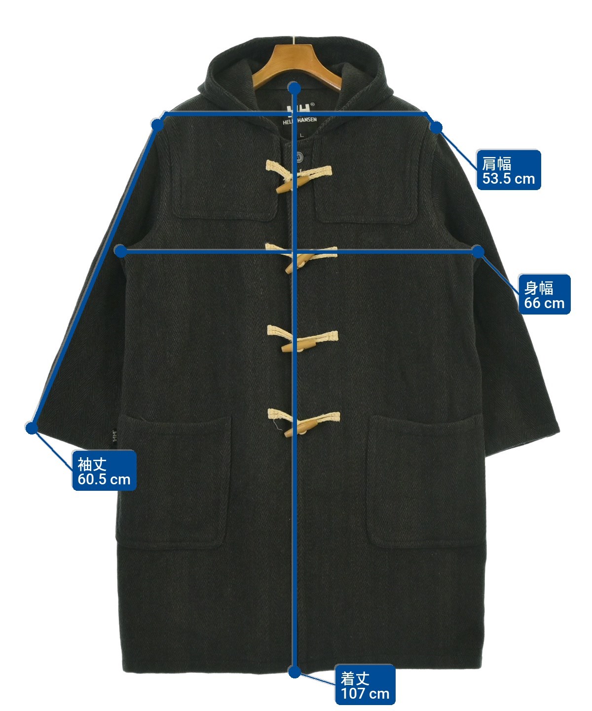 Helly Hansen ダッフルコート グレー L 【公式通販】
